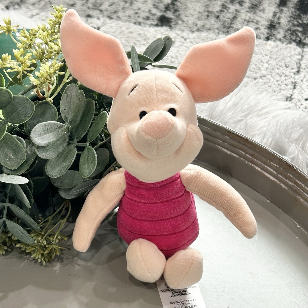 Disney Store Official Winnie The Pooh- Piglet Mini Bean Bag Plushies